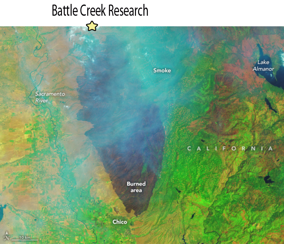Park Fire burn scar